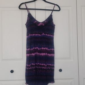 Purple stripw dress